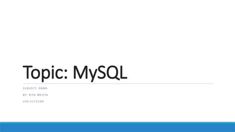 Image result for MySQL PPT Animation