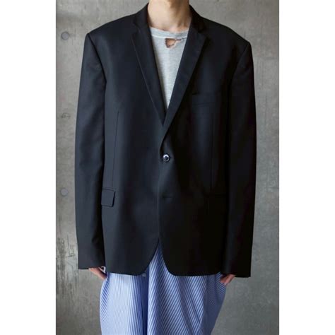 【COUOTSU】VERSACE COLLECTION black color single tailored jacket -2014- | cv