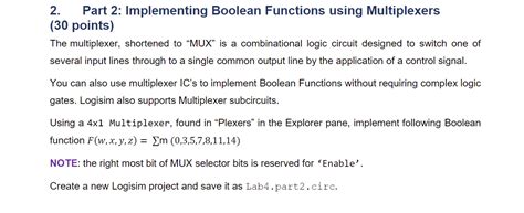 Image result for Boolean Functions Using Multiplexers