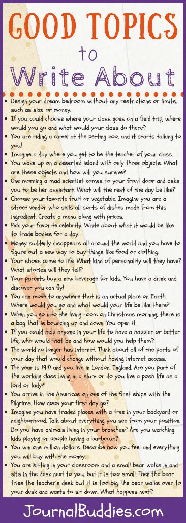 Image result for Topics to Write About