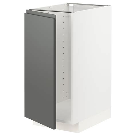 METOD base cab f sink/waste sorting, white/Voxtorp dark grey, 40x60 cm ...