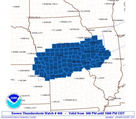 Severe Weather Event Summary for June, 13, 2024