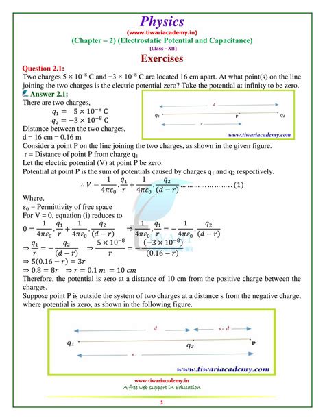 Image result for Class 12 Physics Chapter 2 Numerical 2.25