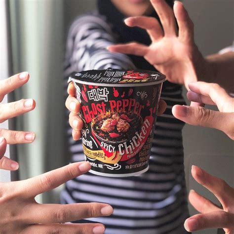 Buy Daebak Ghost Pepper Spicy Black Noodles (Pack of 12) Online at ...