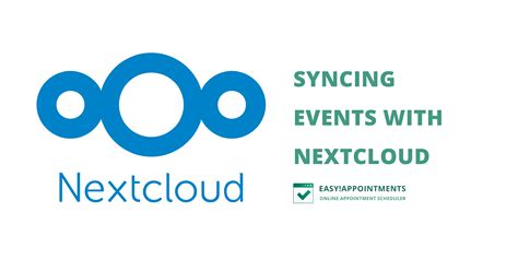 Syncing Appointments with Nextcloud Calendar - Easy!Appointments