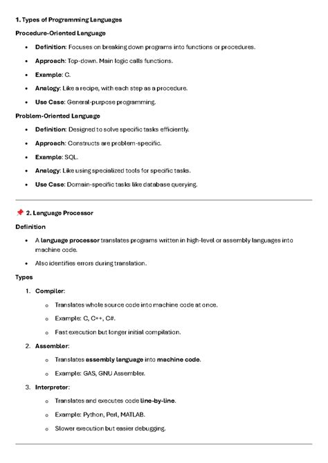 CH 2 - System Software: Types of Programming Languages & Processors ...