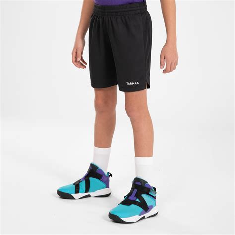 Kids' Basketball Shorts - SH 500 Black - smoked black - Tarmak - Decathlon