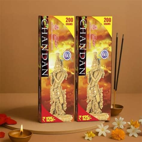 Padmini Chandan Agarbatti – 200g, Soothing Sandalwood Incense Sticks ...