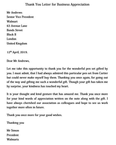 Thank You Letter for Appreciation and tips to make it easy to read and ...