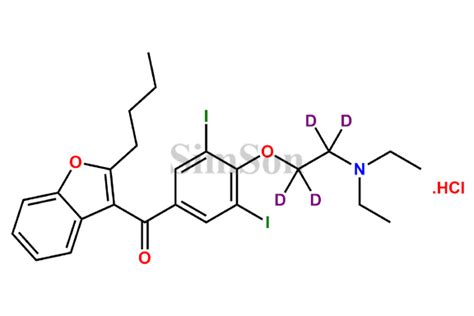 Amiodarone-D4 Hydrochloride | CAS No- 1216715-80-8 | Simson Pharma Limited