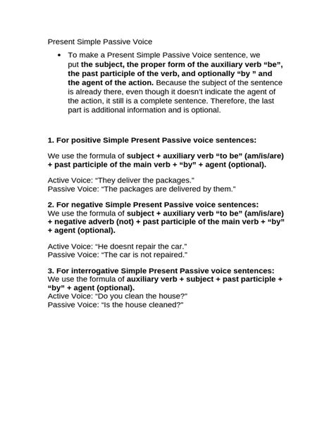 Image result for Present Simple Passive Examples