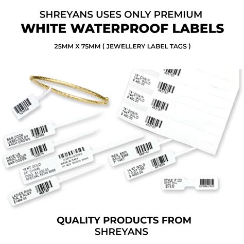 Shreyans (25x75) 1"x 3" Direct Thermal Labels | No Ink | 125 Labels in ...