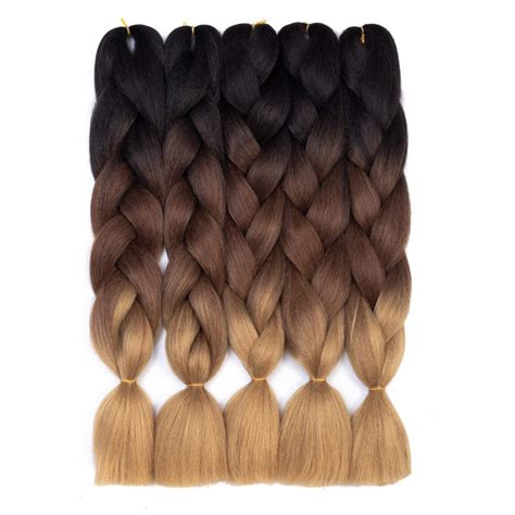 Buy Ombre Kanekalon Braiding Hair 5 Pack Ombre Jumbo Braiding Hair ...