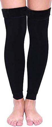 HIVER Adult Synthetic Woolen Leg Warmers Women Winter Warm Fur Long Leg ...
