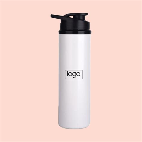 Personalized Stainless Steel White Sports Bottle- 750 ML – Simcha Gifts