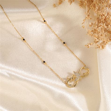 Infinity Butterfly Mangalsutra – Nimee Luxe