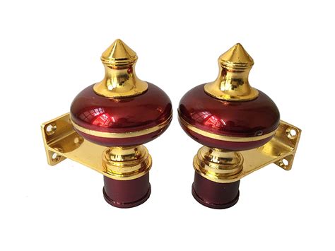 Buy SRA Wine Gold Curtain Bracket 1" 2pcs Online at Low Prices in India ...