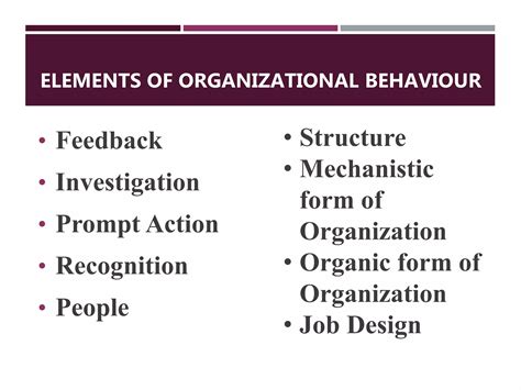 ORGANIZATIONAL BEHAVIOR MANAGEMENT-8615 | PPTX