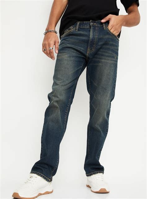 Buy Men Washed Regular Fit Jeans Online at just Rs. 1299.0 ...