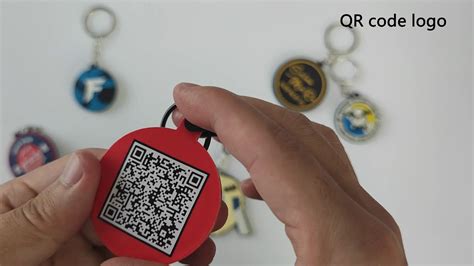 Qr Code Logo Keychain Custom 3d Rubber Keychain Designer Your Own Qr Code Logo Soft Pvc Keychain ...