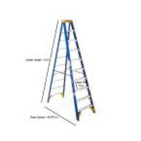 Ladder - Werner 10 ft. Fiberglass Electricians JobStation Step Ladder ...