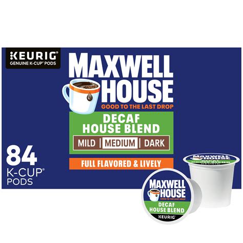 Maxwell House Decaf House Blend Medium Roast K-Cup Coffee Pods (84 ct ...