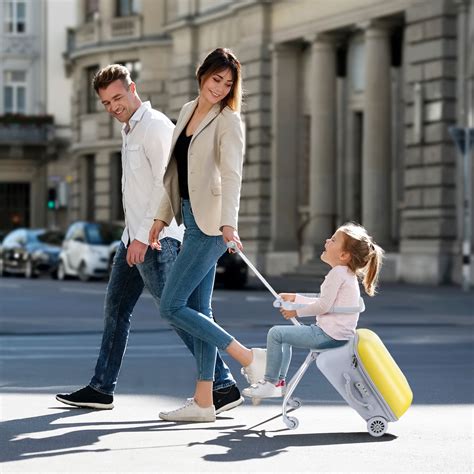 StarBay Small Rolling Suitcase Mom Suitcase Toddler Hard Luggage with ...