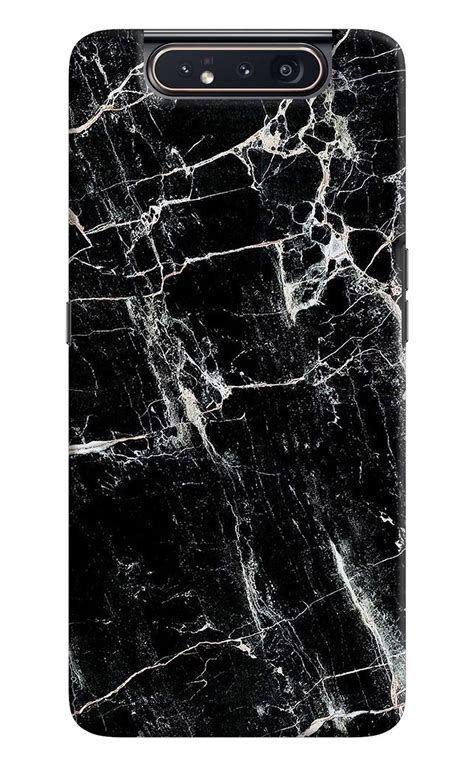 Save Big: Get the Black Marble Texture Samsung A80 Back Cover - Shop ...