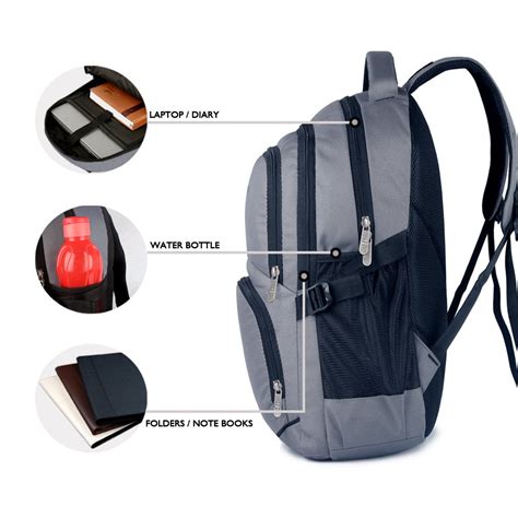 THE CLOWNFISH Bravo Series 30 Ltrs Grey Laptop Backpack – GlobalBees Shop