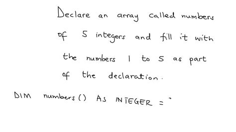 Image result for Declare Integer Array