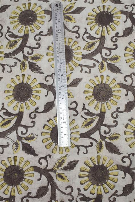 Beautiful Ajrakh Dabu Hand Block Printed Cotton Fabric – India1001.com