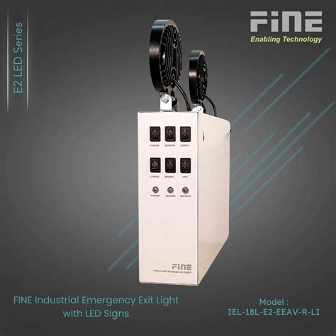 Industrial Emergency Exit With LED Sign - FINE Industrial Emergency ...