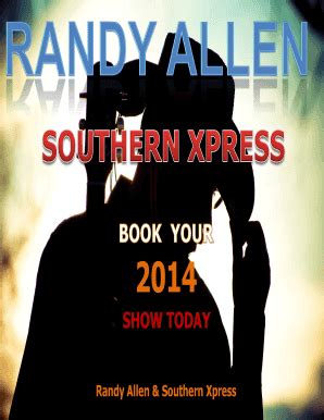 Fillable Online randyallen Press kit - randy allen - randyallen Fax ...