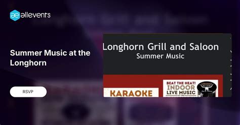 Summer Music at the Longhorn, Longhorn Grill & Saloon, Amado, 10 ...