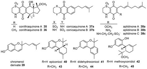Bioactive Prenyl- and Terpenyl-Quinones/Hydroquinones of Marine Origin