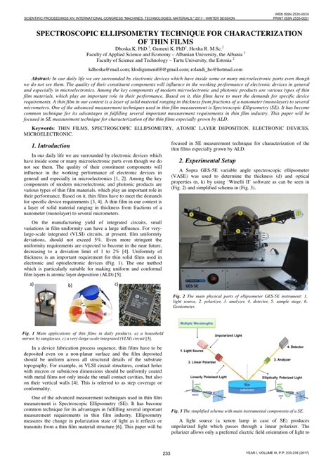 Image result for Ellipsometry Spectroscopy