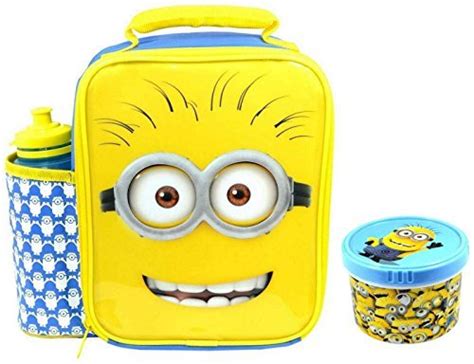 Buy Despicable Me Minions Deluxe Vertical Lunch Bag/Box and 500ml ...