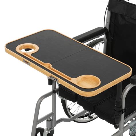 Lap Desk With Cup Holder Wheelchair Tray Table With Cup Holders - Portable Lap Desk For Eating ...