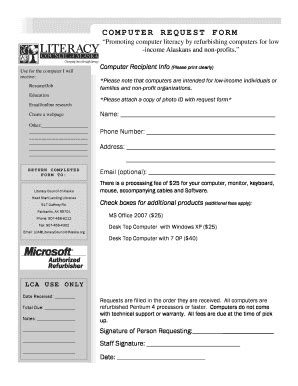 Image result for Computer Request Form Template