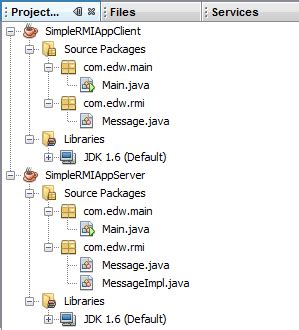 Java RMI Using NetBeans 的图像结果
