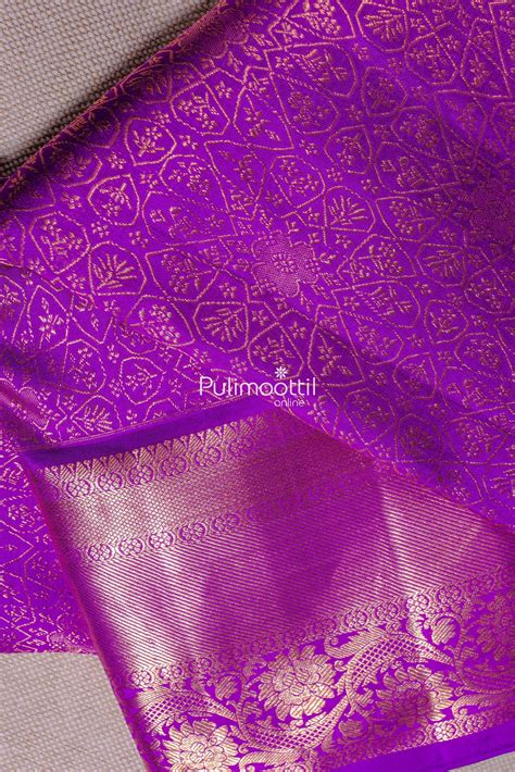 Violet Color Pure Kanchipuram Bridal Saree | Wedding Sarees for Women ...