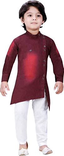 Buy Pohar Creation Boys Ethnic Kurta Pyajama Dress Set D.N. G-201 (1-2 ...