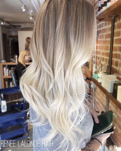 Ombre Balayage Platinum Blonde Long hair | Balayage ombre hairpainting ...