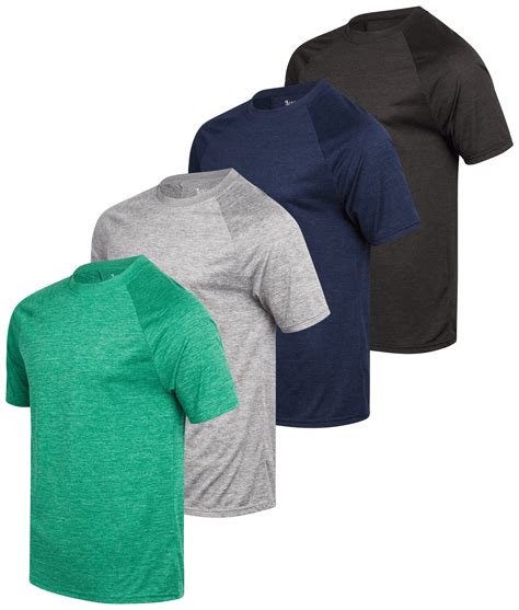 iXtreme Men's Pack of 4 Performance Dry-Fit Athletic T-Shirts for ...
