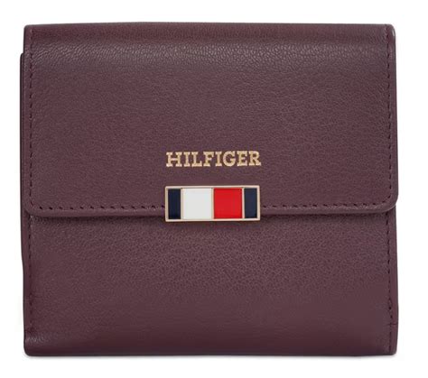 Tommy Hilfiger Teresa Women Small Flap Wallet with Sling Wine – Brand27