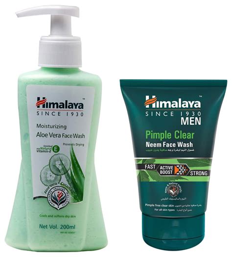 Buy Himalaya Moisturizing Aloe Vera Face Wash, 200ml And Himalaya Men ...
