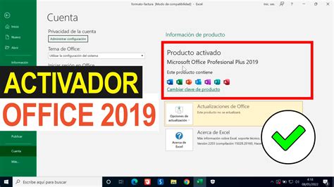Activador de office 2019 | Activacion Word Excel PowerPoint | Activar ...