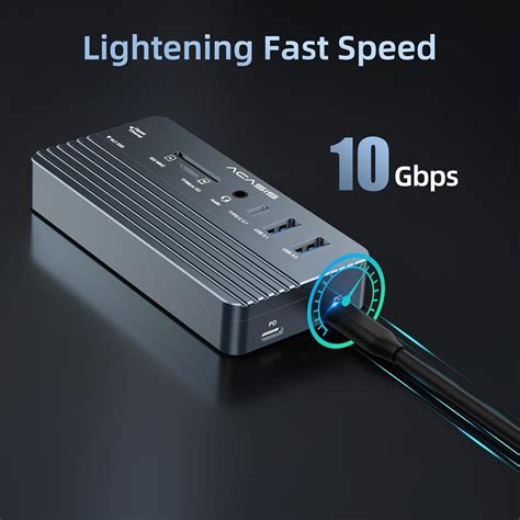 Buy ACASIS 10-in-1 USB-C Hub with SSD Enclosure, 10Gbps M.2 NVMe ...