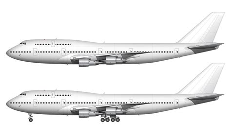 Image result for B 747 Model Side View