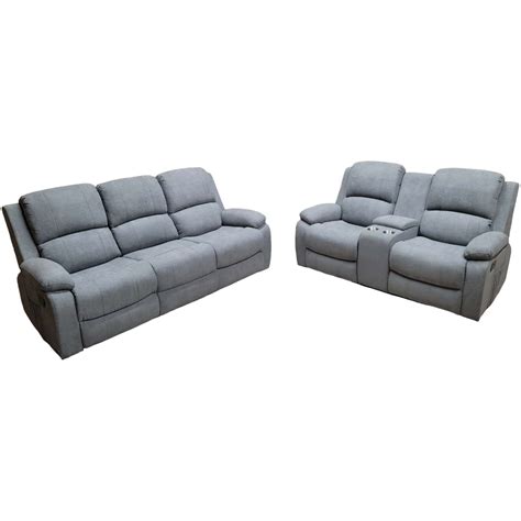 Gray Recliner Couch Loveseat | OneUp Furniture | Philadelphia, PA